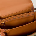Medium Classique Triomphe Shoulder Bag in Khaki and Tan