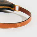 Mini Ava Triomphe Canvas Shoulder Bag in Brown