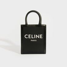 Load image into Gallery viewer, CELINE Mini Vertical Cabas Tote in Black Canvas