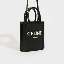 Load image into Gallery viewer, CELINE Mini Vertical Cabas Tote in Black Canvas