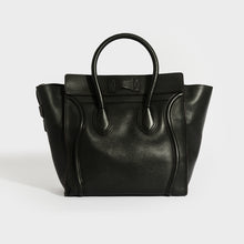 Load image into Gallery viewer, CELINE Mini Luggage Handbag in Black Grained Leather