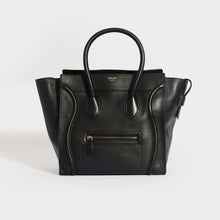 Load image into Gallery viewer, CELINE Mini Luggage Handbag in Black Grained Leather