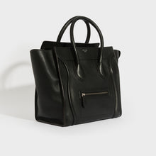 Load image into Gallery viewer, CELINE Mini Luggage Handbag in Black Grained Leather