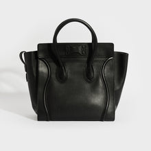 Load image into Gallery viewer, CELINE Mini Luggage Handbag in Black Smooth Leather