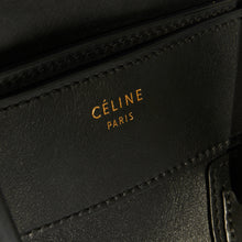 Load image into Gallery viewer, CELINE Mini Luggage Handbag in Black Smooth Leather