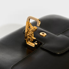 Load image into Gallery viewer, CELINE Vintage Horse Carriage Leather Shoulder Bag in Black