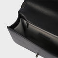 Large Double Stitch Boy Bag in Black Leather