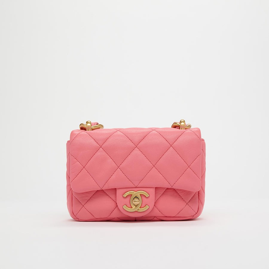 CC Funky Town Mini Lambskin Bag in Pink