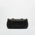 Classic Lucky Charms East West Bag in Black Calfskin Leather