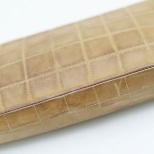 CHANEL East West Chocolate Bar Leather Shoulder Bag in Tan 2000 - 2002 [ReSale]