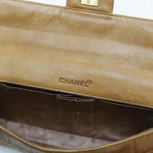 Load image into Gallery viewer, CHANEL East West Chocolate Bar Leather Shoulder Bag in Tan 2000 - 2002 [ReSale]
