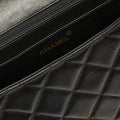 Jumbo Classic Single Flap Shoulder Bag in Black Lambskin