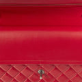 Large Classic Flap Bag in Red Calfskin Leather