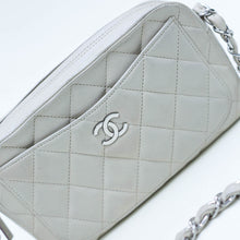 Load image into Gallery viewer, CHANEL Quilted Leather Camera Case in Cream with Silver Hardware 2005 - 2006 [ReSale]