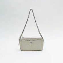 Load image into Gallery viewer, CHANEL Quilted Leather Camera Case in Cream with Silver Hardware 2005 - 2006 [ReSale]