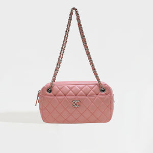 chanel pink leather bag