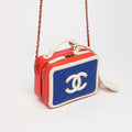 Small CC Filigree Vanity Case in Tricolour Caviar Leather