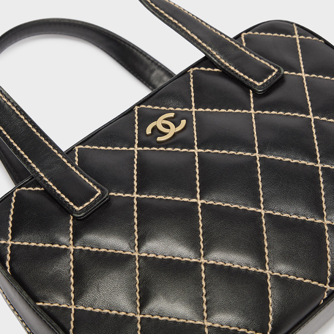 Wild Stitch Top Handle Bag