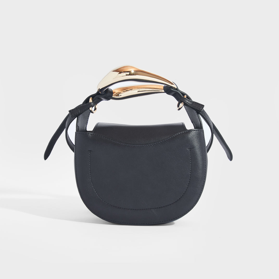 Kiss Small Leather Tote in Full Blue