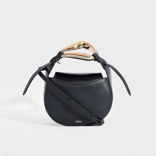 Kiss Small Leather Tote in Full Blue
