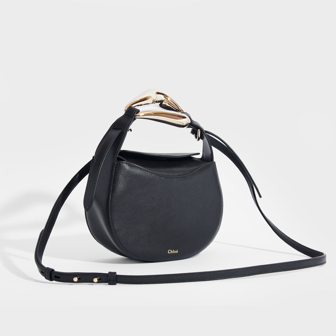 Kiss Small Leather Tote in Full Blue