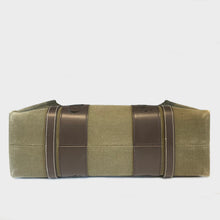 Load image into Gallery viewer, CHLOÉ Medium Linen-Canvas Woody Tote Bag in Green [ReSale]