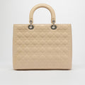 Large Lady Dior in Beige Patent Leather 2012