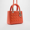 Medium Lady Dior in Coral Patent Leather 2012
