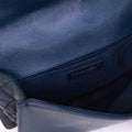 Medium Boy Bag in Dark Blue Patchwork