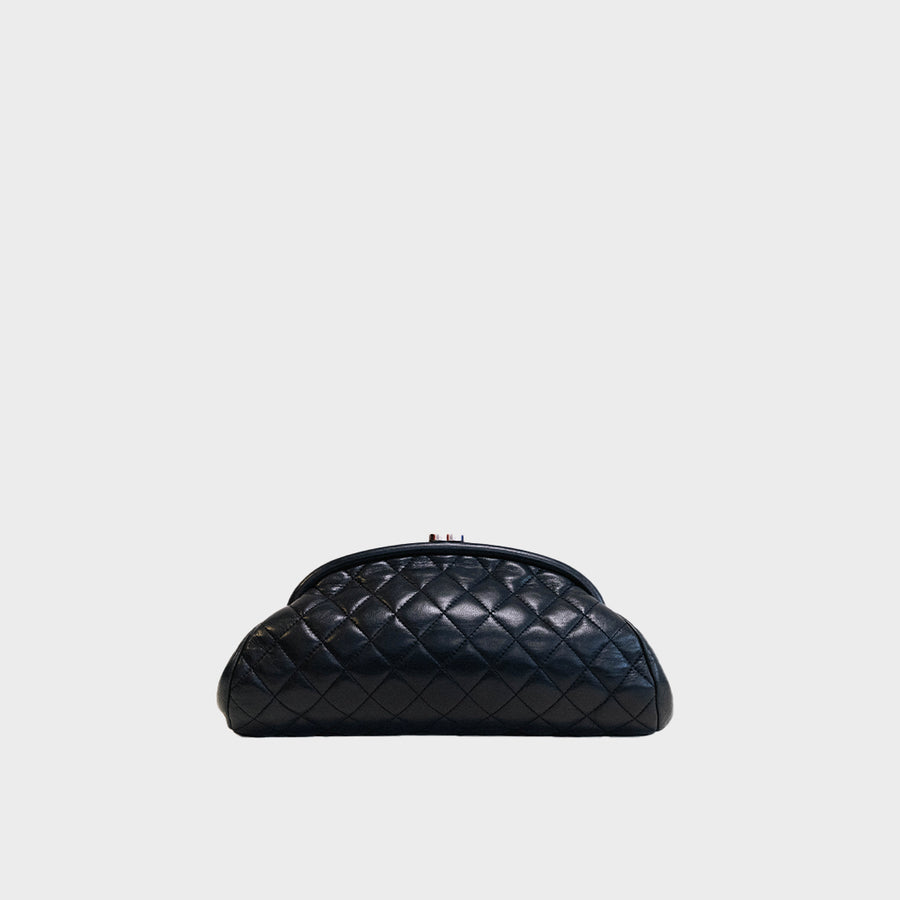 Small Clutch Bag in Quilted Black Leather 2012