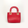 x Niki de Saint Phalle Mini Lady Dior in Red Leather