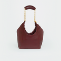 Small Squeeze Bag in Burgundy Nappa Leather