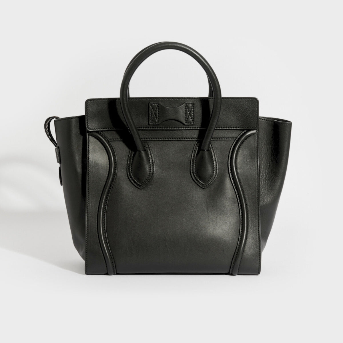 CELINE Mini Luggage Handbag in Smooth Leather | COCOON