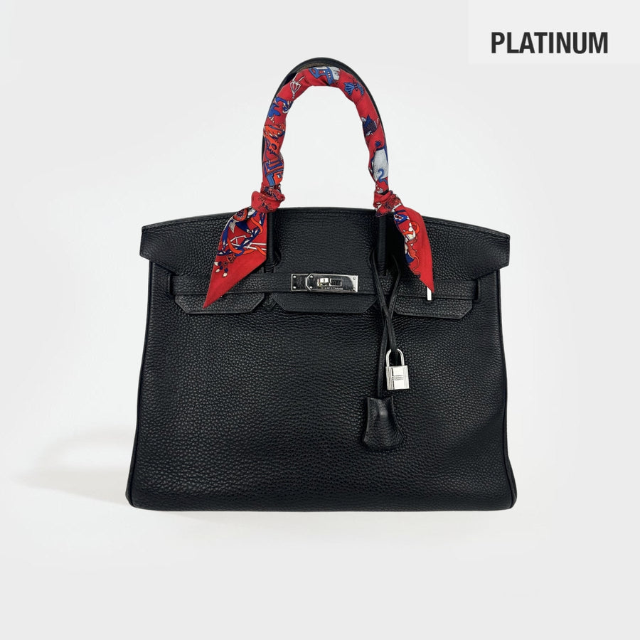 Clemence Leather Birkin 35 in Black 2004