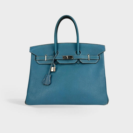 Togo Birkin 35 2003 in Blue Jean [ReSale]