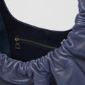 Small Squeeze Bag in Abyss Blue Nappa Leather