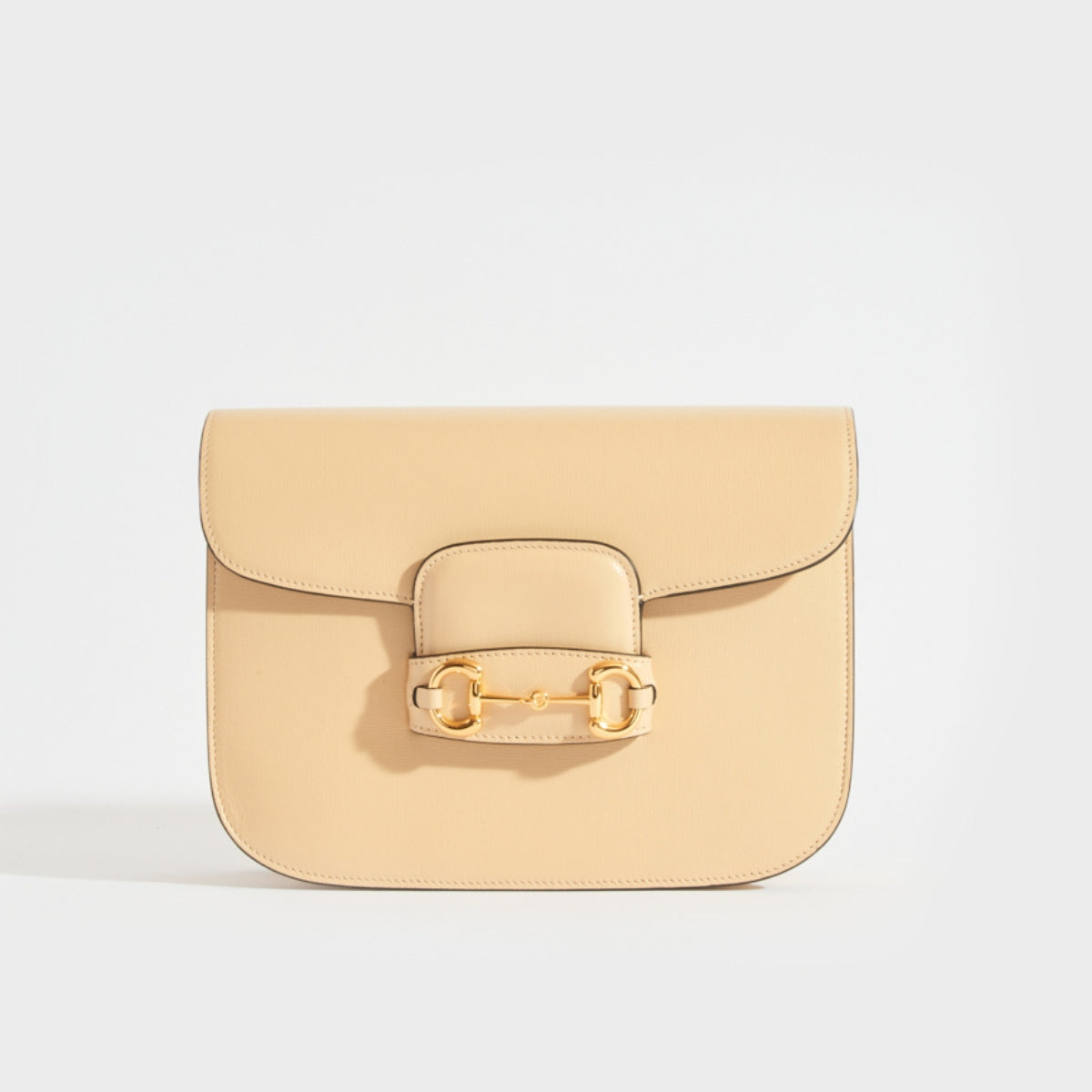 Horsebit 1955 Leather Shoulder Bag in Bubble Tea