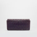 East West Bag in Dark Purple Lambskin Leather 2000 - 2002