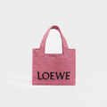 X Paula's Ibiza Mini Raffia Tote in Pink