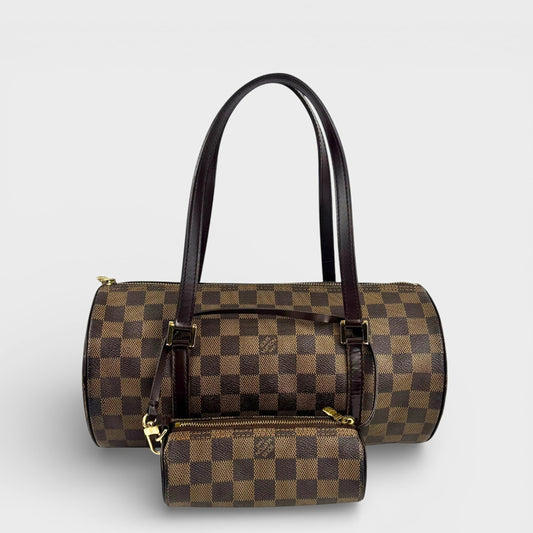 Papillon 30 in Monogram Damier