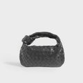 Mini Jodie Intrecciato Leather Bag in Black