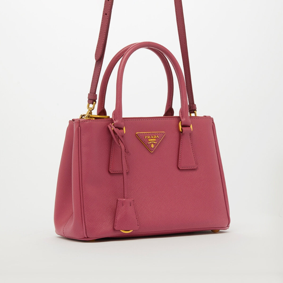 PRADA ピンク トートバッグ PRADA ピンク キャンバス トートバッグカナパ