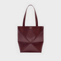 Puzzle Fold Tote in Dark Burgundy