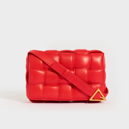 Padded Cassette Bag in Red