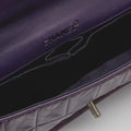 East West Bag in Dark Purple Lambskin Leather 2000 - 2002