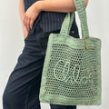 Summer Banana Tote in Sage Green