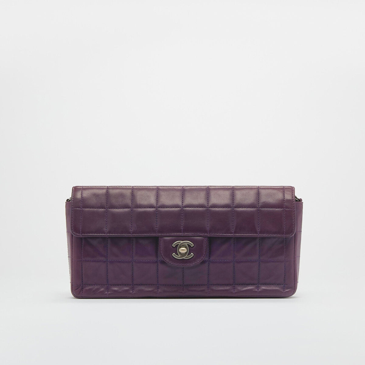 East West Bag in Dark Purple Lambskin Leather 2000 - 2002