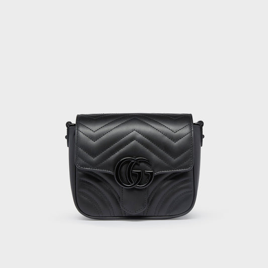 GG Marmont Matelassé Mini Shoulder Bag in Black