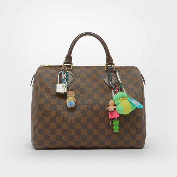 LOUIS VUITTON Speedy 30 in Damier Ebene Canvas with Charms – COCOON