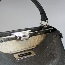 Load image into Gallery viewer, FENDI Peekaboo Selleria Leather Handbag in Grey